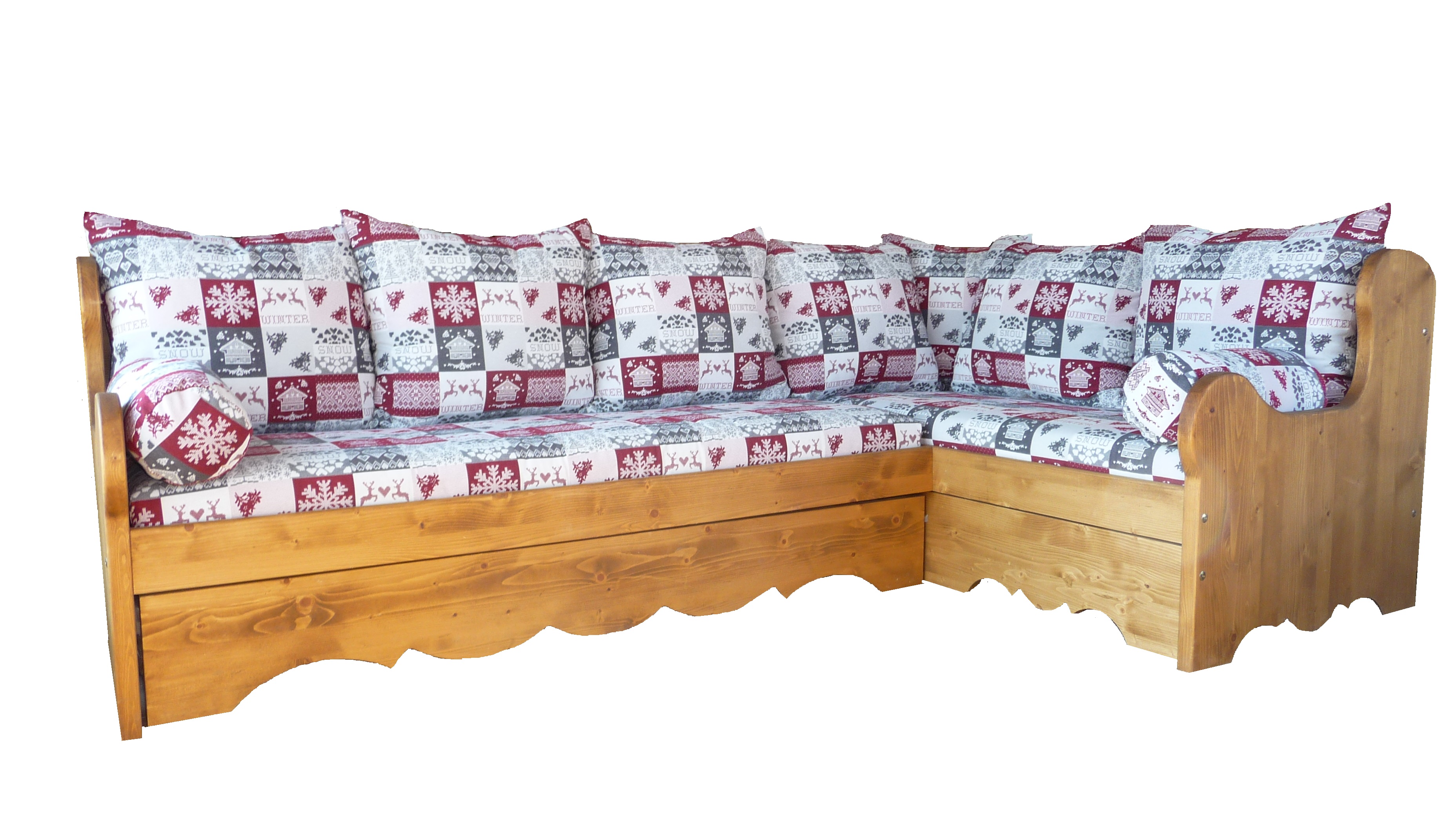 Banquette d'angle fixe