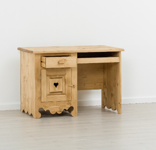 Bureau 1 tiroir 1 porte plateau coulissant