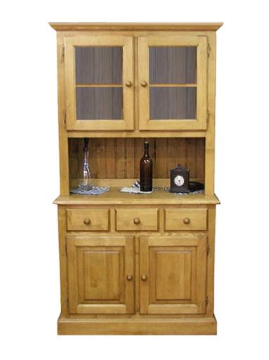 Vaisselier 2 portes vitrées 2 portes 3 tiroirs