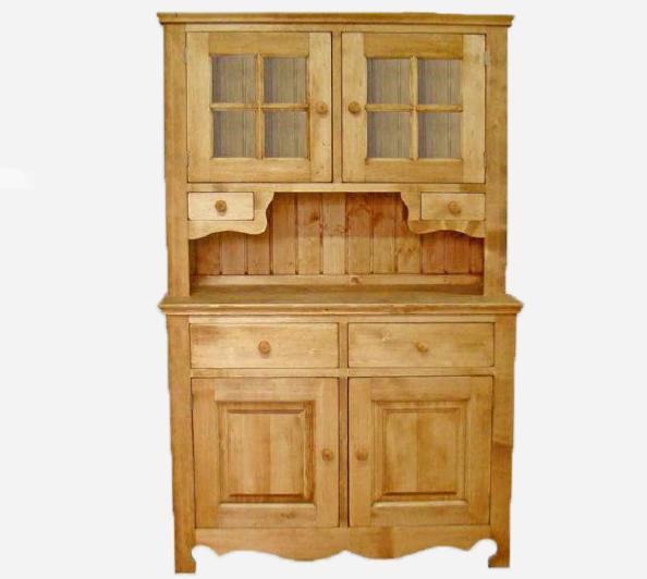 Vaisselier 2 portes vitrées 2 portes 2 tiroirs