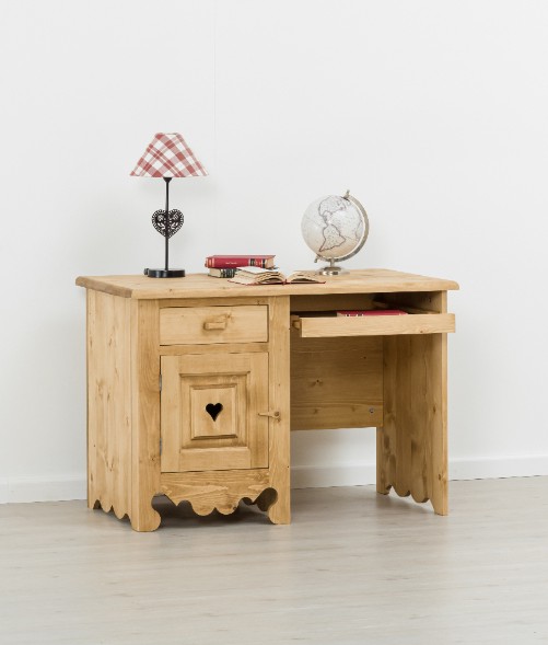 Bureau 1 tiroir 1 porte plateau coulissant