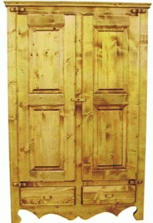 Armoire 2 Portes 2 Tiroirs